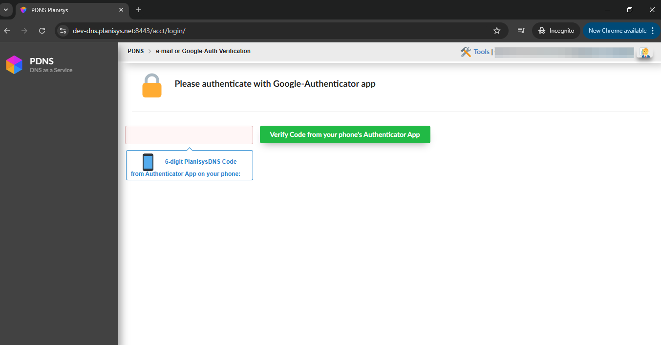 Configuración MFA Email